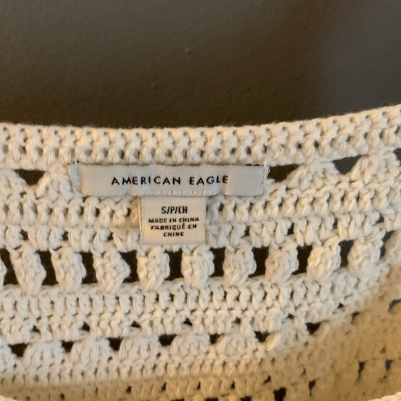 American Eagle Outfitters Cream crochet Top - Picture 2 of 3
